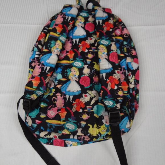 Loungefly Alice in Wonderland All Over Print Backpack , Black , Standard